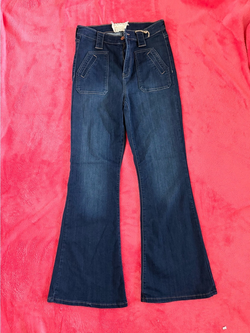 Altar'd State Dark Indigo Flare Jeans - Wide Leg